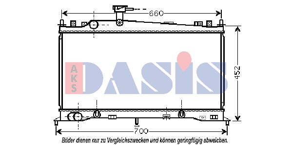 AKS DASIS Jäähdytin,moottorin jäähdytys 110034N